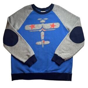 Hanna Andersson Sweatshirt Airplane/Stars Size 12 150cm